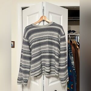 Eddie Bauer 100% cotton knit sweater